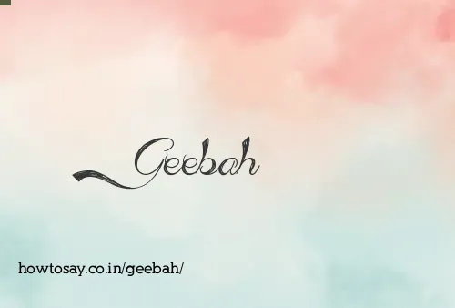Geebah