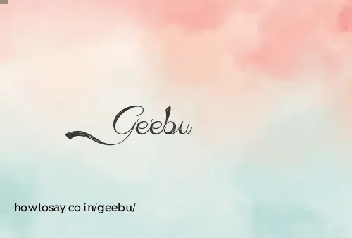 Geebu