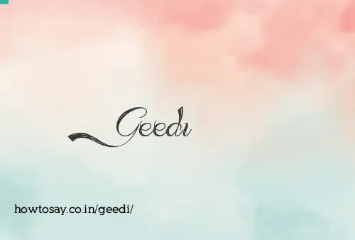 Geedi