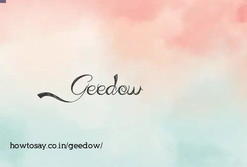 Geedow