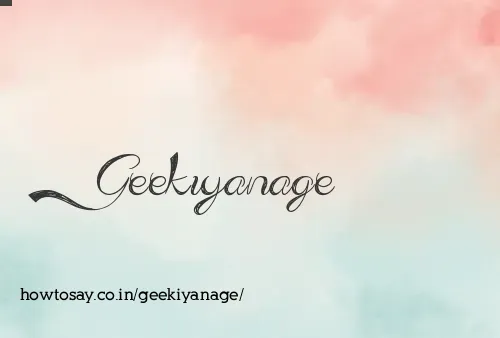 Geekiyanage