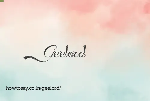 Geelord