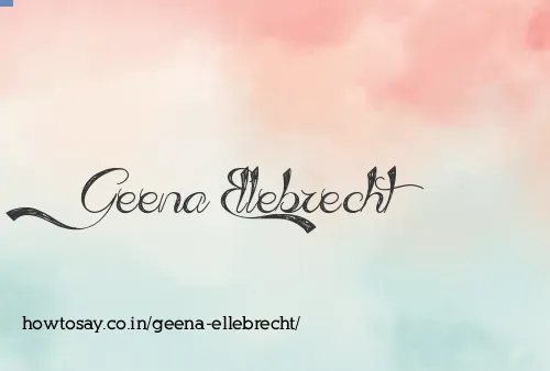 Geena Ellebrecht