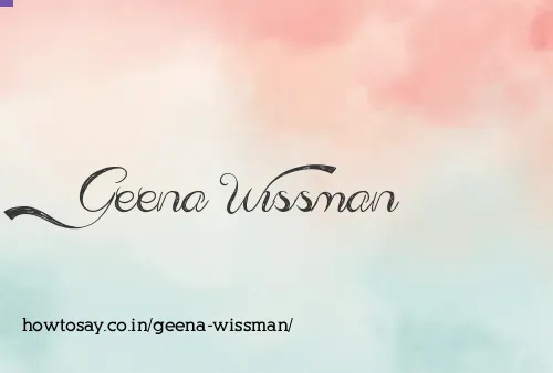 Geena Wissman