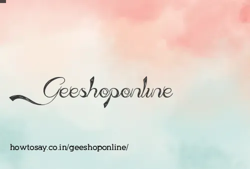 Geeshoponline