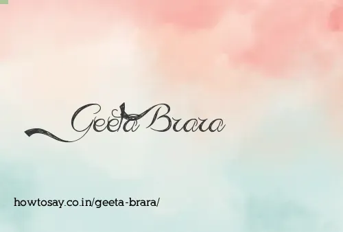 Geeta Brara