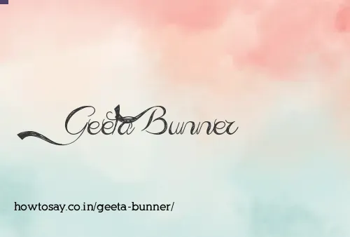 Geeta Bunner