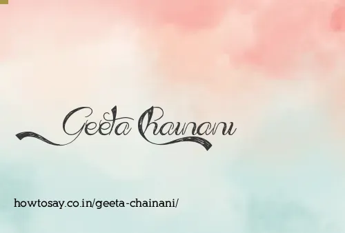 Geeta Chainani