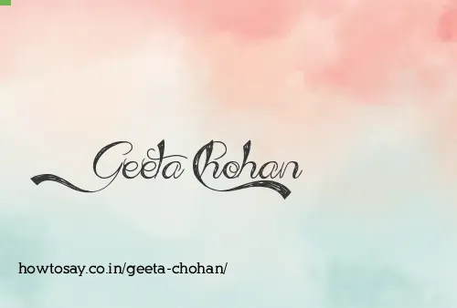 Geeta Chohan
