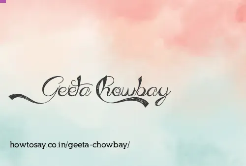 Geeta Chowbay
