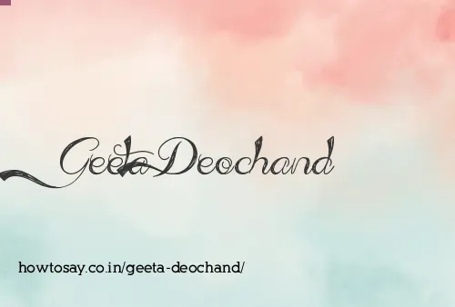 Geeta Deochand