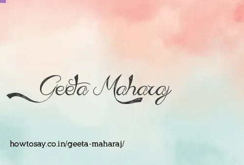 Geeta Maharaj