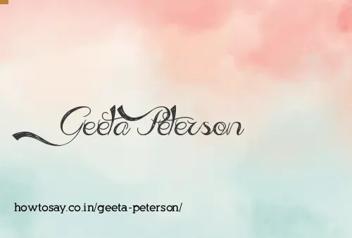 Geeta Peterson