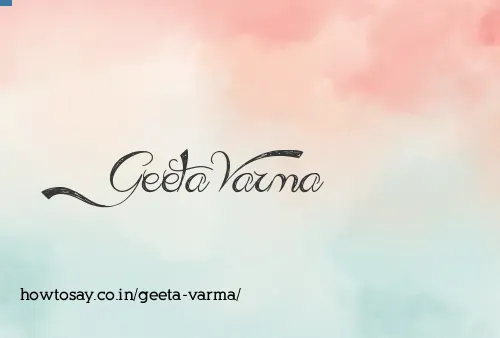 Geeta Varma