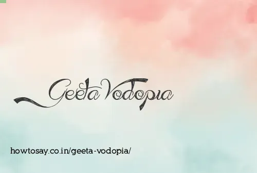 Geeta Vodopia