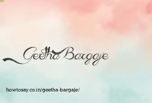 Geetha Bargaje