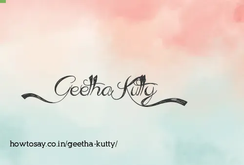 Geetha Kutty