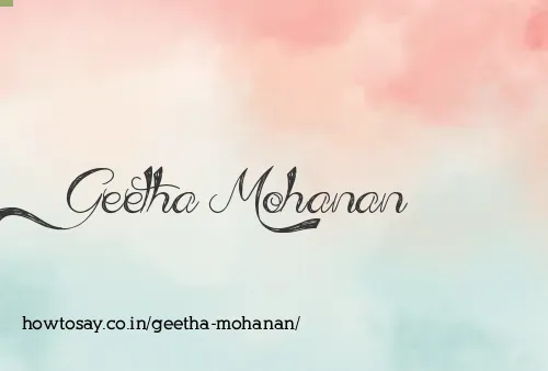 Geetha Mohanan