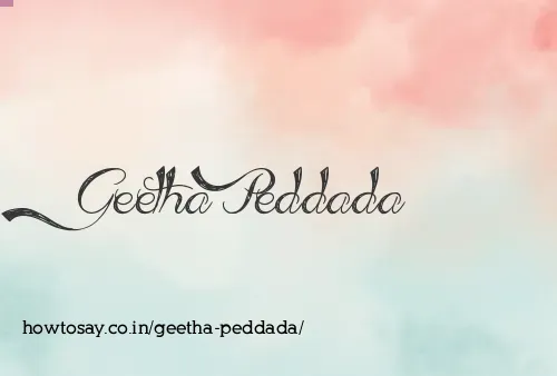 Geetha Peddada