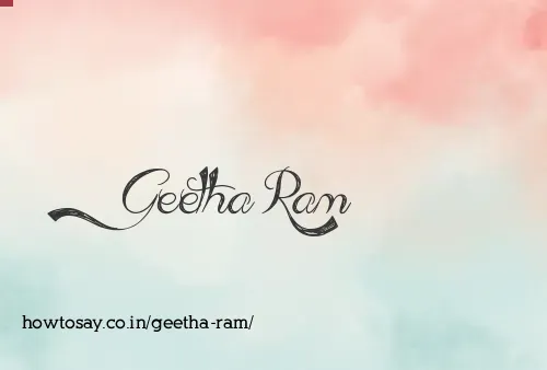 Geetha Ram