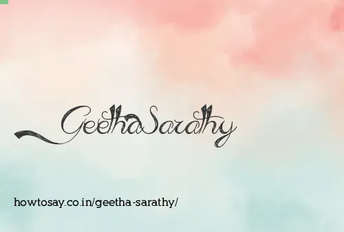 Geetha Sarathy