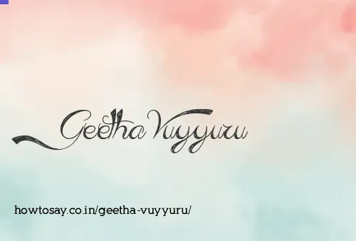 Geetha Vuyyuru