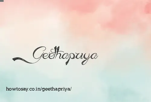 Geethapriya