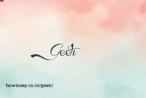 Geeti