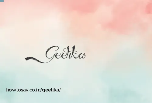Geetika