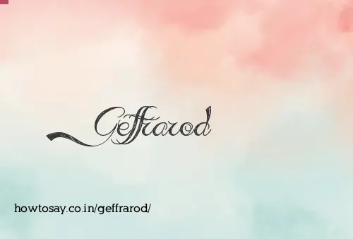 Geffrarod
