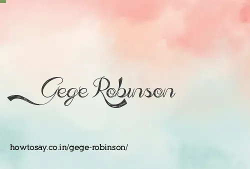 Gege Robinson
