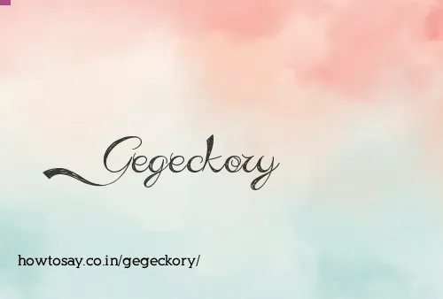 Gegeckory