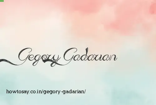 Gegory Gadarian