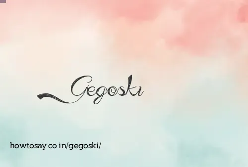 Gegoski