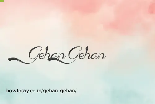 Gehan Gehan