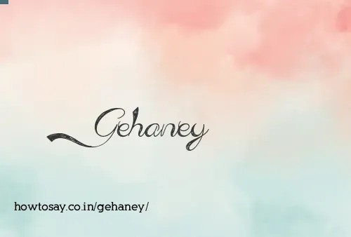 Gehaney