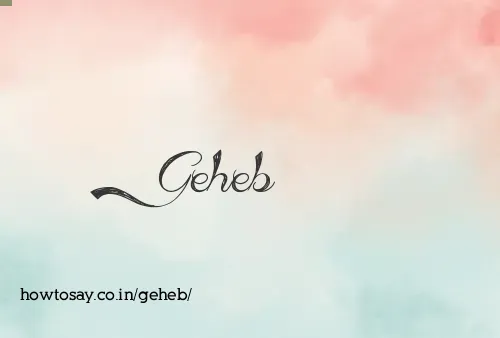 Geheb