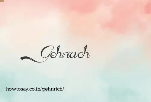 Gehnrich