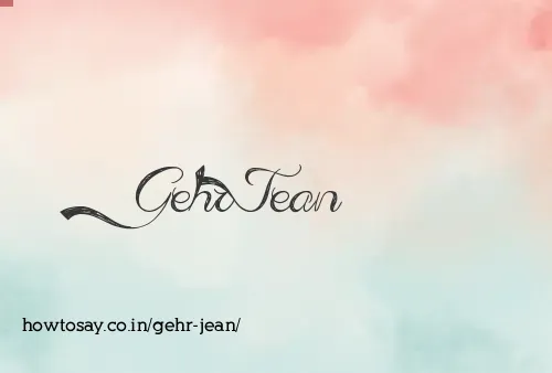 Gehr Jean
