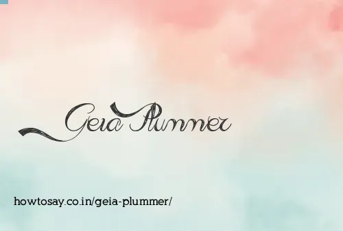 Geia Plummer