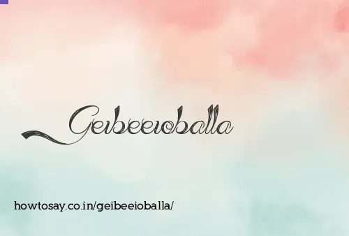 Geibeeioballa