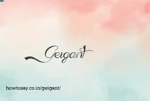 Geigant