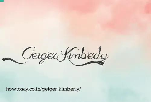 Geiger Kimberly