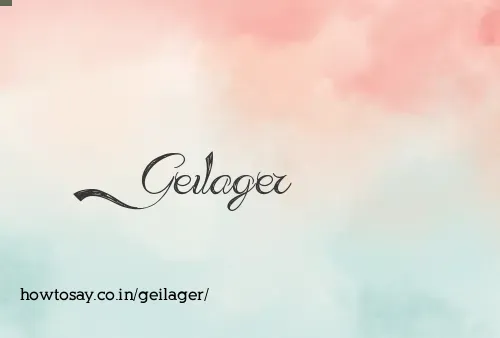 Geilager