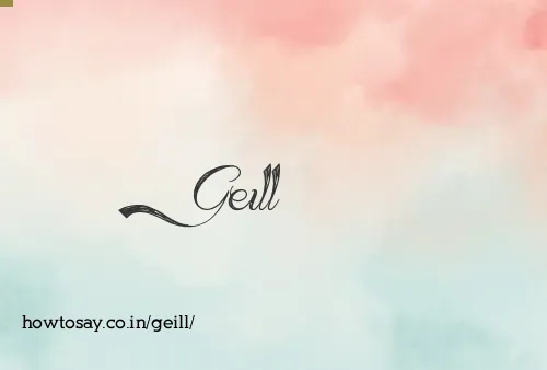Geill