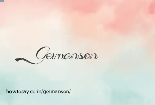 Geimanson