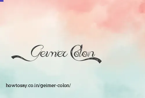 Geimer Colon