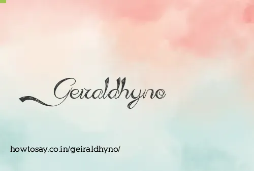 Geiraldhyno