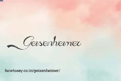 Geisenheimer