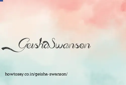 Geisha Swanson